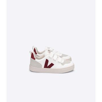 Veja V-10 CWL Schoenen Kinderen White/Red | BE 780DFM